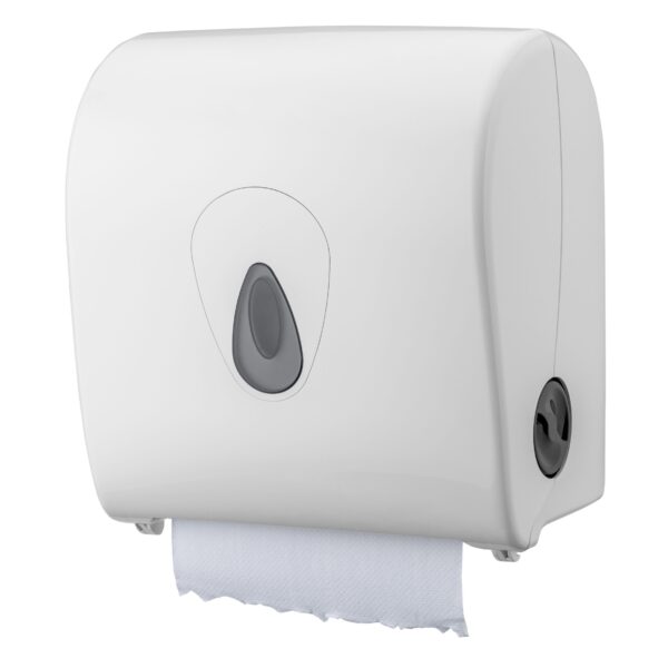 Autocut Handtuchspender mit transparentem Sichtfenster für hygienische Papierhandtuch-Entnahme