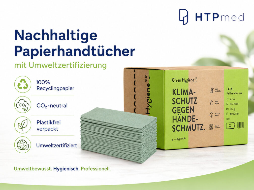 Nachhaltige Papierhandtücher mit Umweltzertifizierung