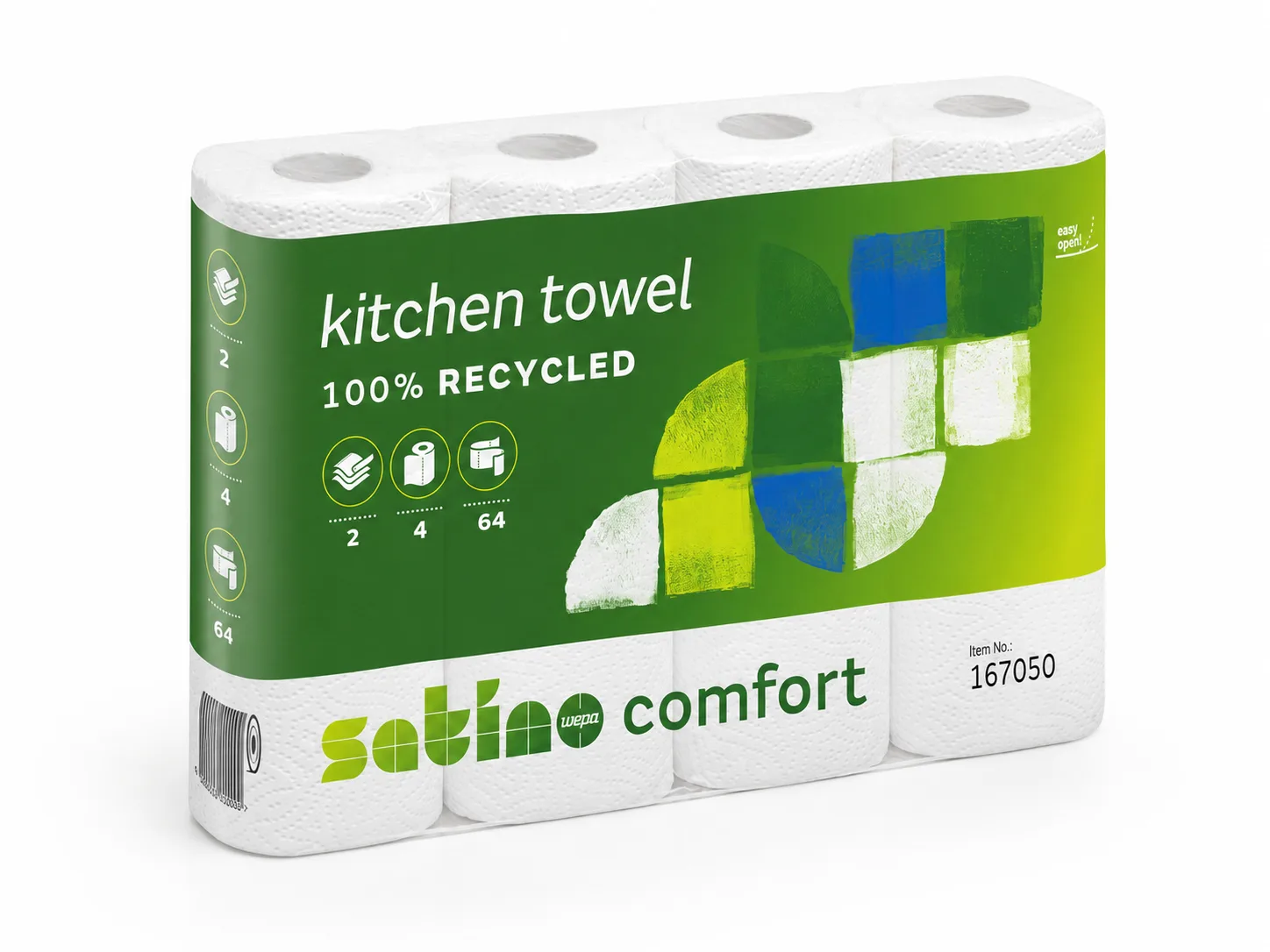 Satino Comfort Recycling-Küchenrollen für nachhaltige Betriebe