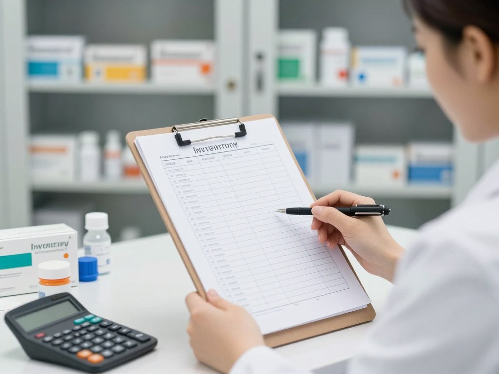 Bestandsliste und Bestellmanagement für Medikamentendispenser