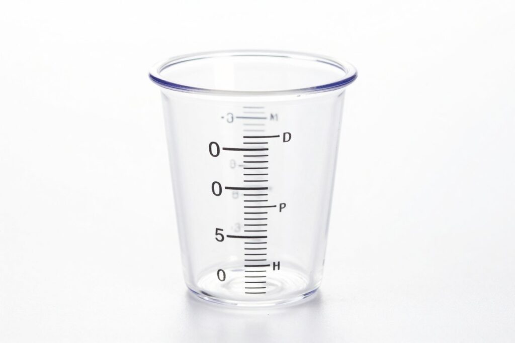 Einmal Medizinbecher 30ml transparent