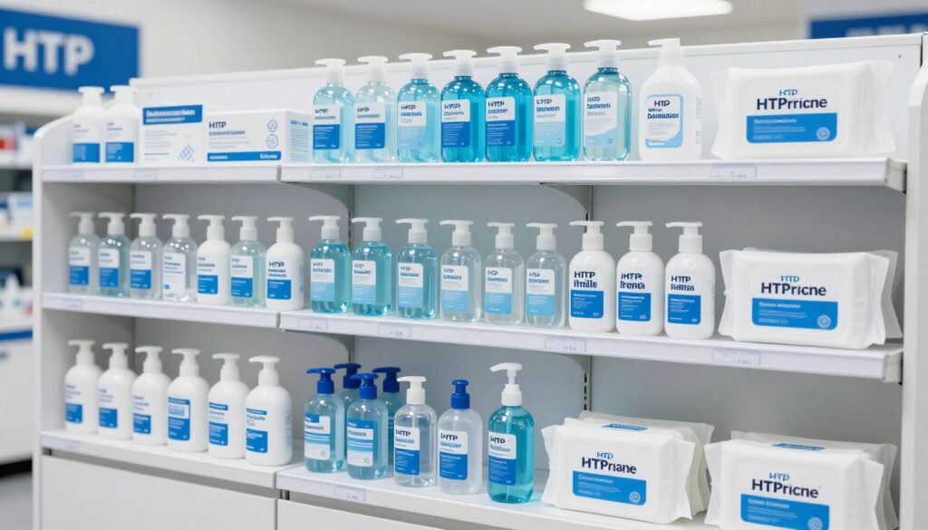 HTP med Produktsortiment für professionelle Hygiene