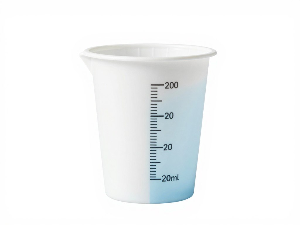 Mundspülbecher 200ml mit Griffmulde