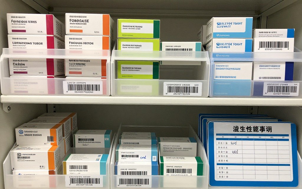 Verschiedene Beschriftungs- und Codierungssysteme für Medikamentendispenser