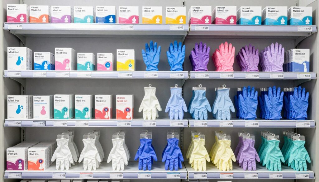 Vollständige Produktpalette der HTP med Nitrilhandschuhe