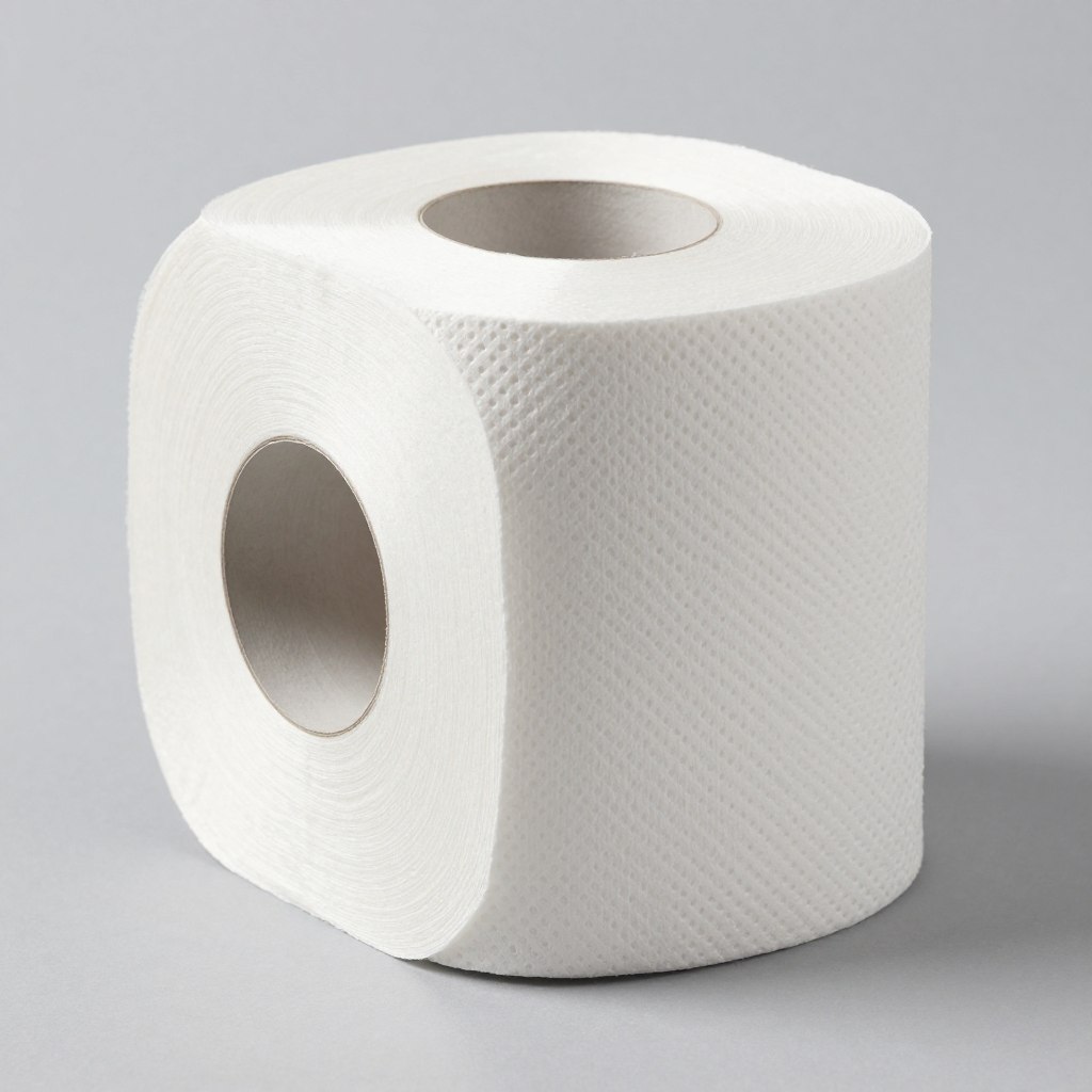 Perforiertes Jumbo Toilettenpapier Recycling 2-lagig