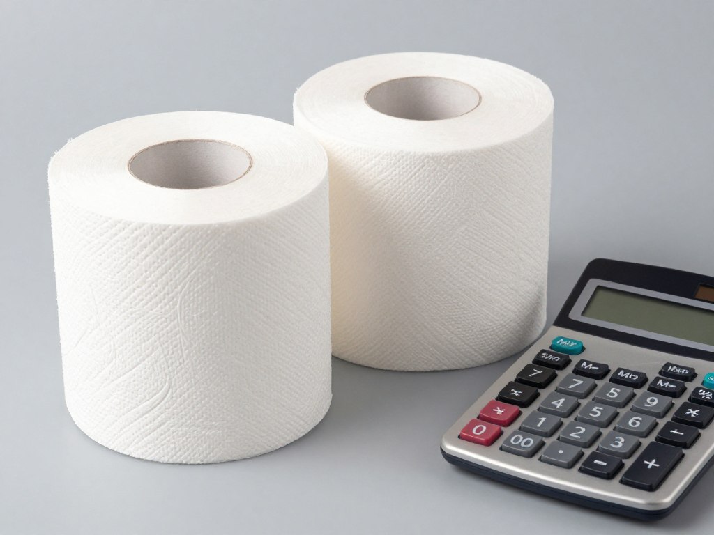 Toilettenpapierrollen und Kostenvergleich für den gewerblichen Einkauf