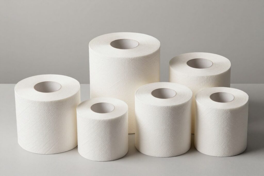 Vergleich verschiedener Toilettenpapier Grossrollen für Betriebe