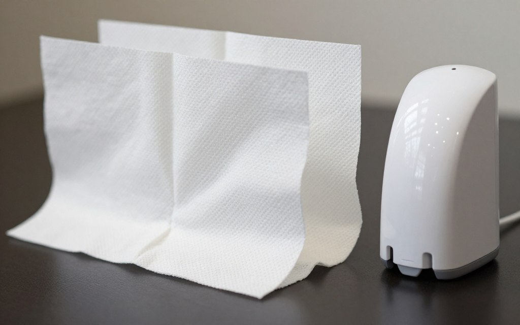 Vergleich von Z-Falz und W-Falz Papierhandtüchern